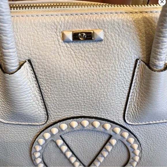 💥PRICE DROP💥WOW‼️VALENTINO BY MARIO VALENTINO MINIMI SATCHEL WHITE PURSE BAG‼️ - Picture 5 of 11